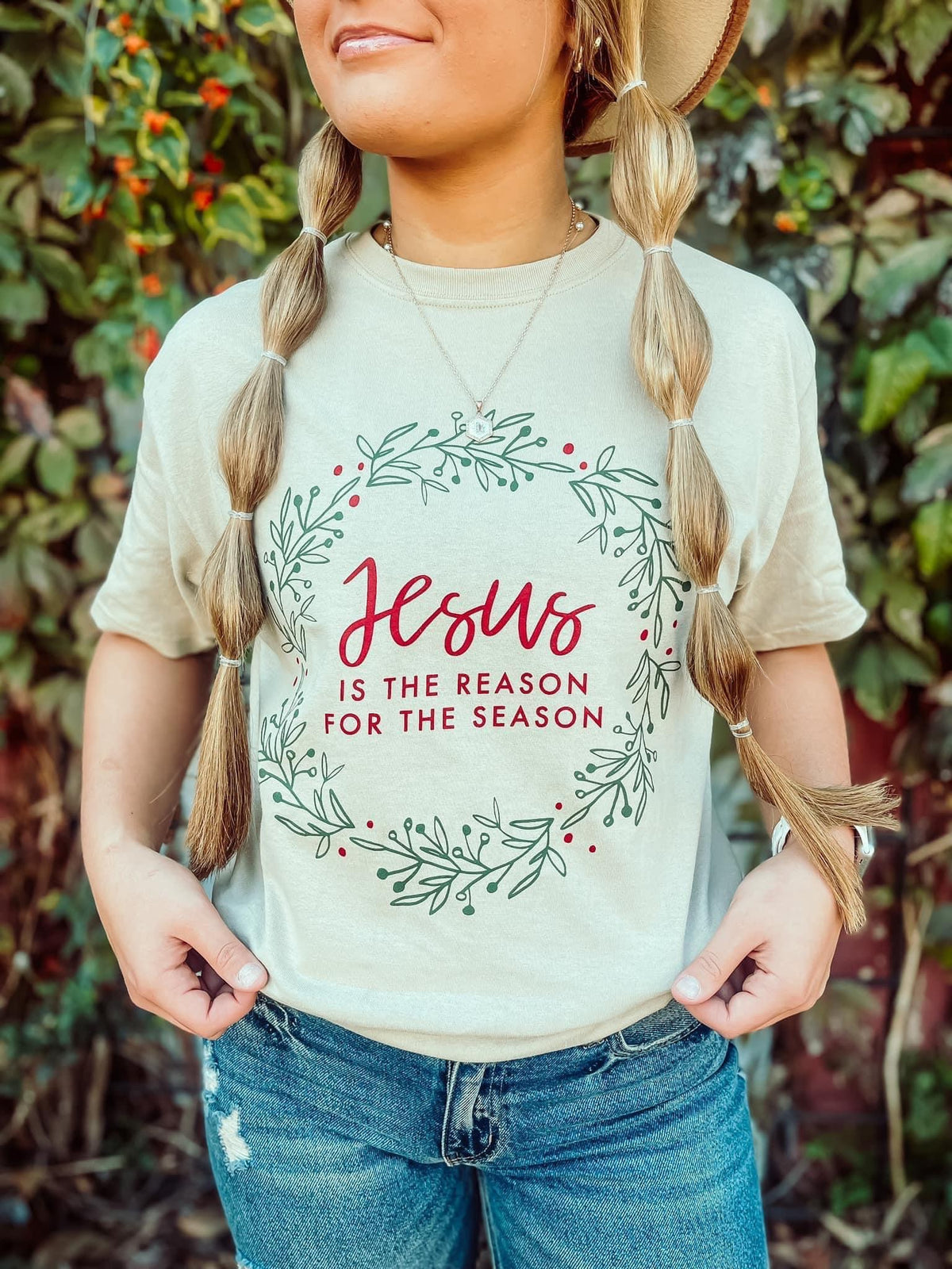 Jesus is the Reason T-shirt-130 Graphic T's-Al + Gray Wholesale-Peachy Keen Boutique, Women's Fashion Boutique, Located in Cape Girardeau and Dexter, MO