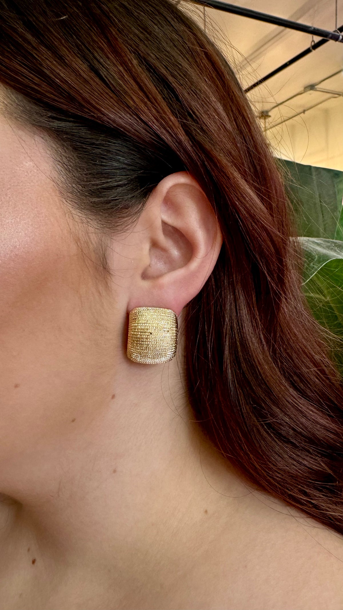 Bree Textured Gold Stud-earrings-Kenze Panne-Peachy Keen Boutique, Women's Fashion Boutique, Located in Cape Girardeau and Dexter, MO