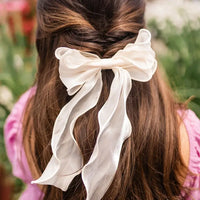 Light Pink Double Bow Barette-260 Hair Accessories-ANDI-Peachy Keen Boutique, Women's Fashion Boutique, Located in Cape Girardeau and Dexter, MO