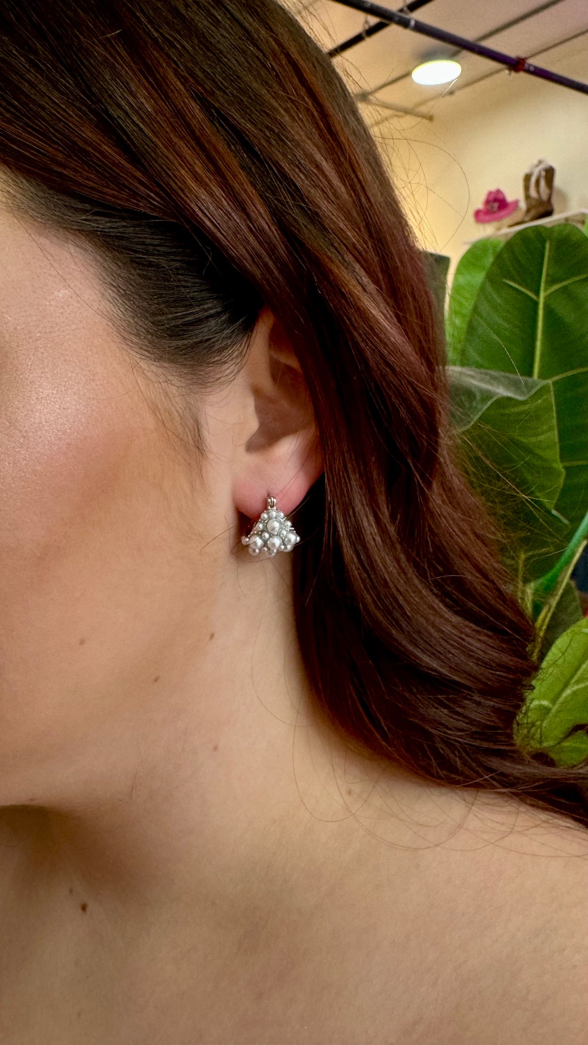 Kaytee Silver Pearl Earrings-earrings-Kenze Panne-Peachy Keen Boutique, Women's Fashion Boutique, Located in Cape Girardeau and Dexter, MO