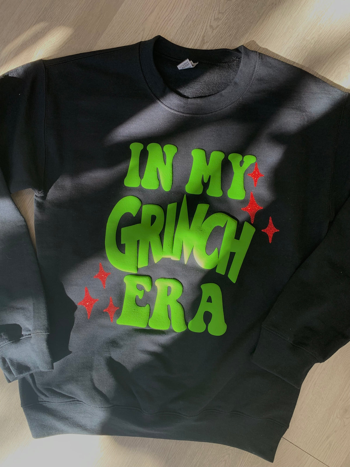 In My Grinch Era Puff Crewneck-150 Hoodies/Pullovers-Peachy Keen Boutique-Peachy Keen Boutique, Women's Fashion Boutique, Located in Cape Girardeau and Dexter, MO
