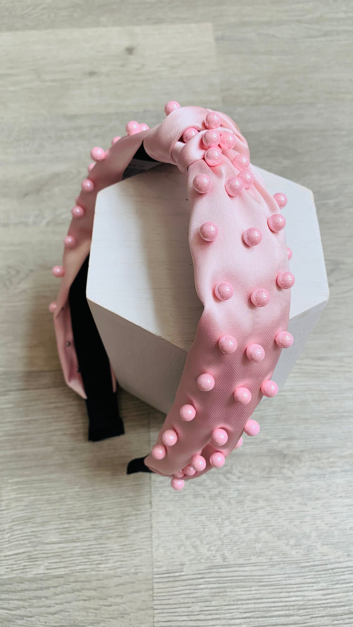Pearl Babe Pink Headband-260 Hair Accessories-Kenze Panne-Peachy Keen Boutique, Women's Fashion Boutique, Located in Cape Girardeau and Dexter, MO