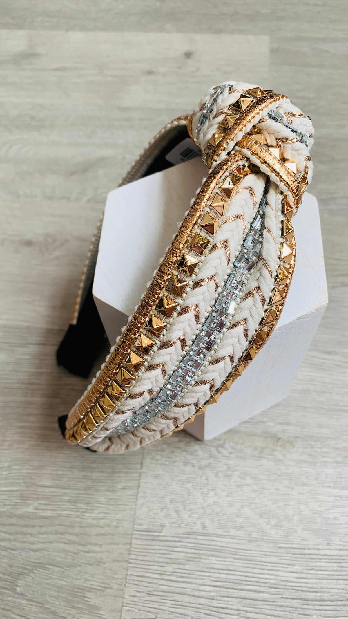 Metallic Babe Gold & silver Detailed Headband-260 Hair Accessories-Kenze Panne-Peachy Keen Boutique, Women's Fashion Boutique, Located in Cape Girardeau and Dexter, MO