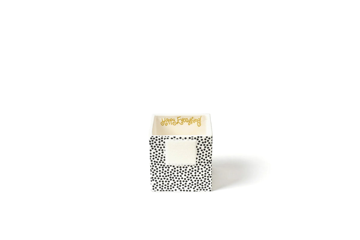 Black Small Dot Mini Nesting Cube Small-310 Home-Happy Everything-Peachy Keen Boutique, Women's Fashion Boutique, Located in Cape Girardeau and Dexter, MO