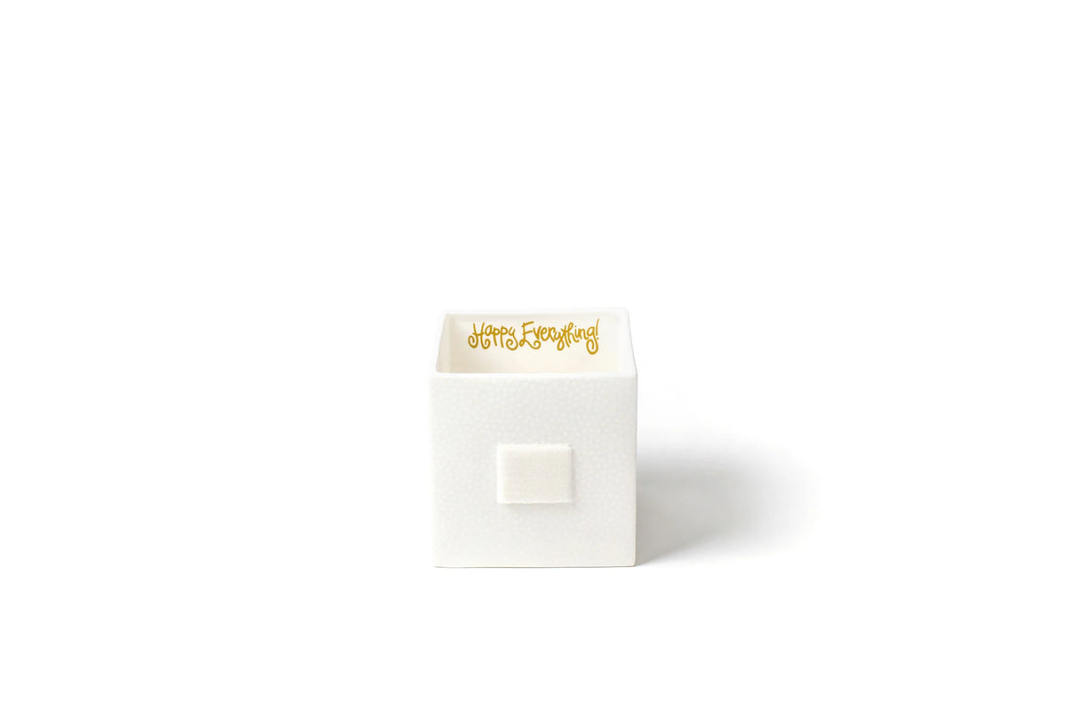 White Small Dot Mini Nesting Cube Medium-310 Home-Happy Everything-Peachy Keen Boutique, Women's Fashion Boutique, Located in Cape Girardeau and Dexter, MO