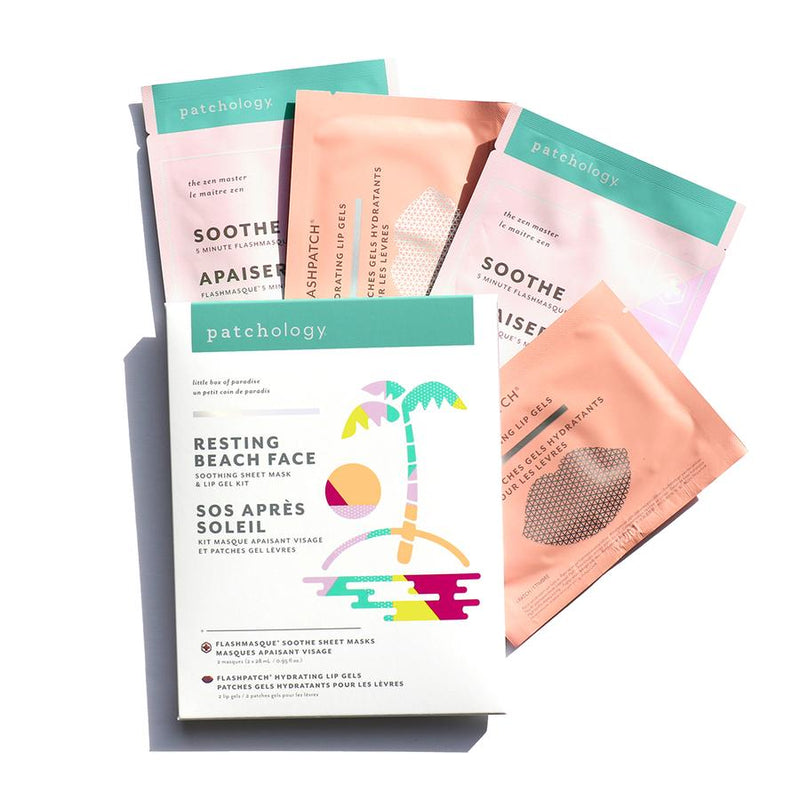 Patchology | Resting Beach Face Self Care Kit-330 Other-Patchology-Peachy Keen Boutique, Women's Fashion Boutique, Located in Cape Girardeau and Dexter, MO