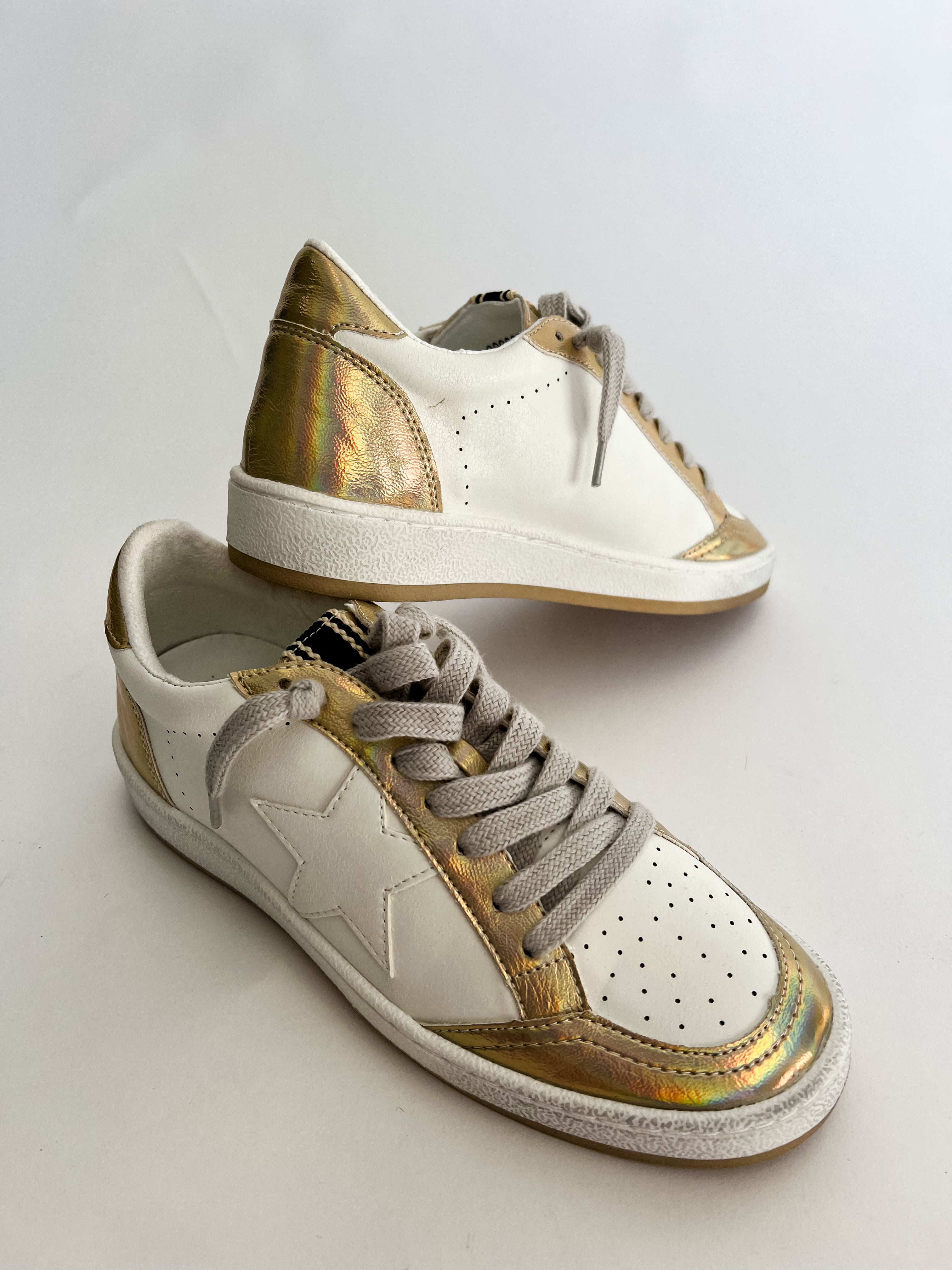 SHU SHOP | Paz Gold Holographic Sneaker