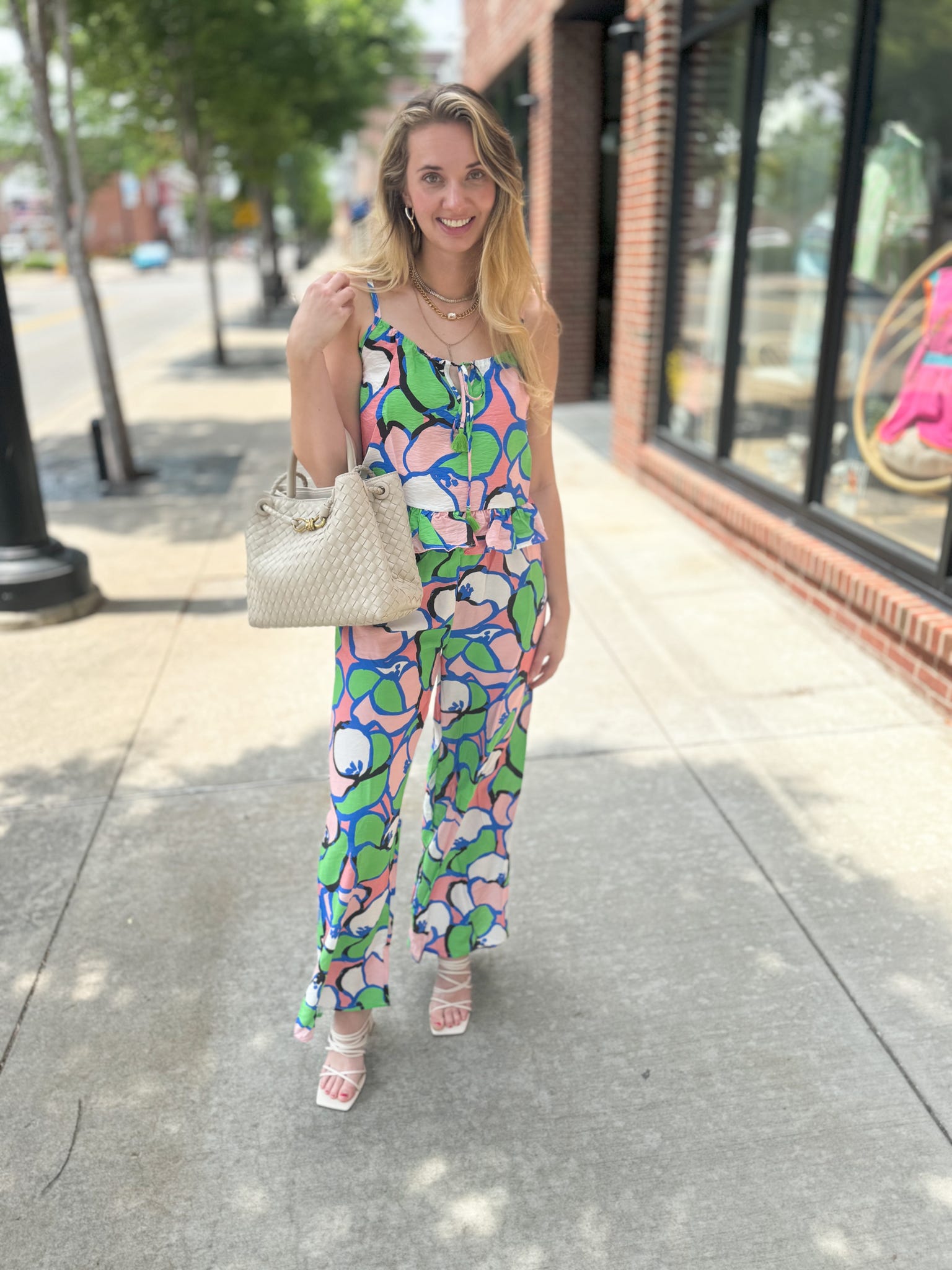 Ivory Quilted Handbag with Gold Detail-Bags - Purses & Handbags-BC-Peachy Keen Boutique, Women's Fashion Boutique, Located in Cape Girardeau and Dexter, MO