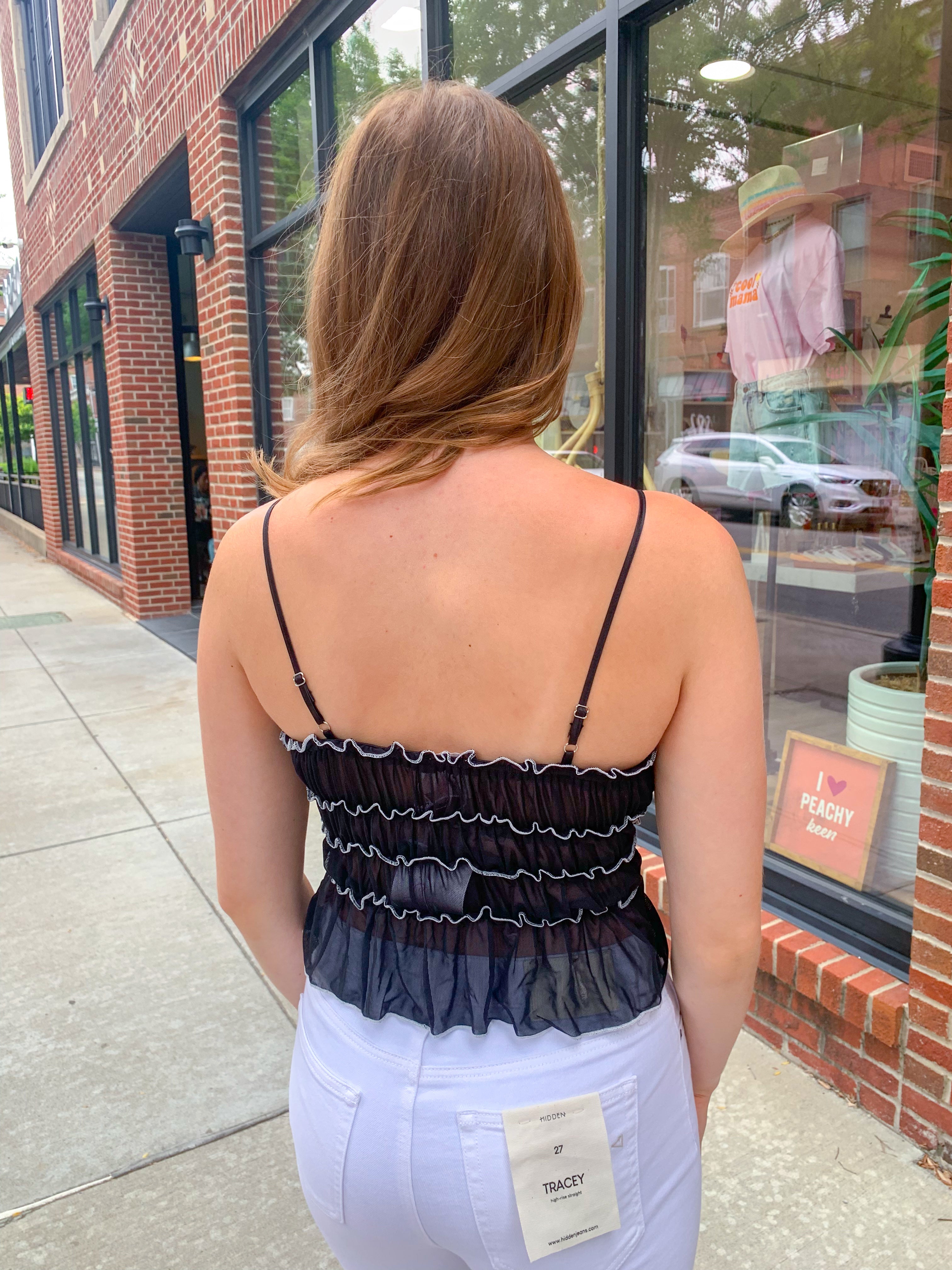 Tie the Knot Mesh Top-Tops - Tanks-So Me-Peachy Keen Boutique, Women's Fashion Boutique, Located in Cape Girardeau and Dexter, MO