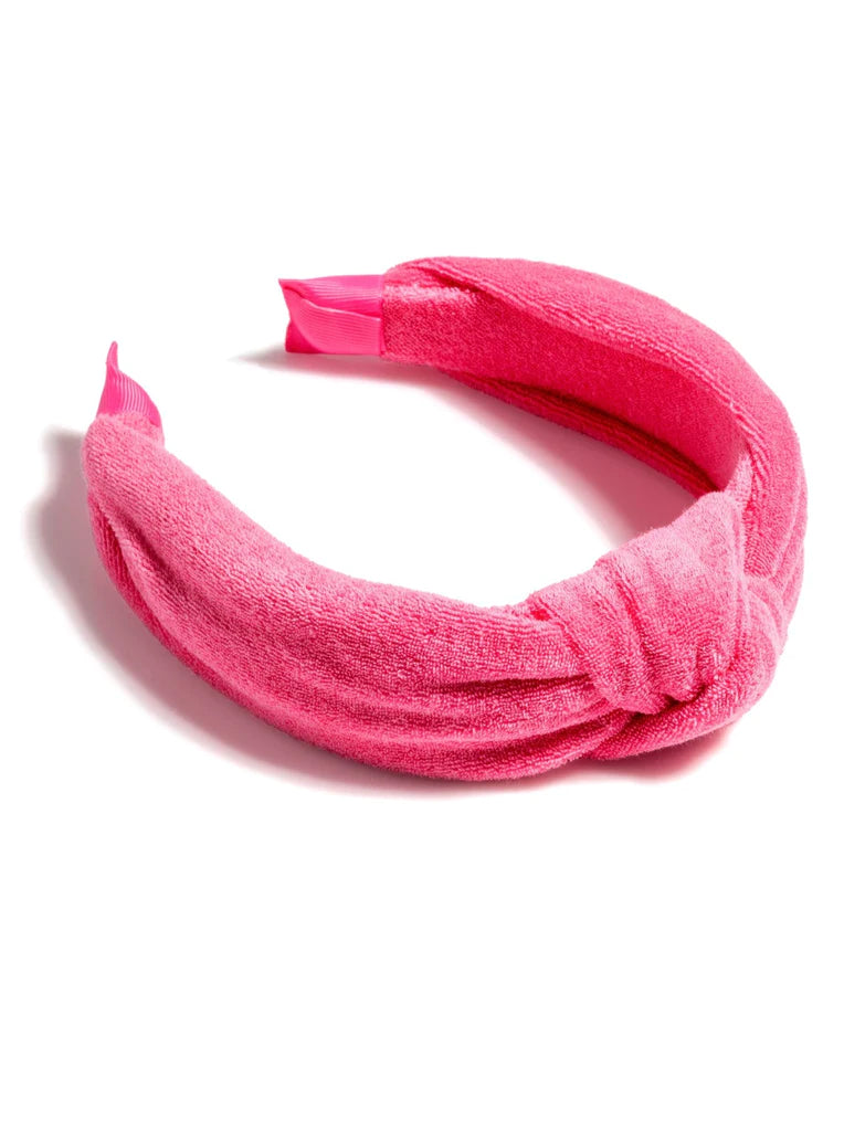 Terry Knotted Headband, Fuchsia-260 Hair Accessories-Shiraleah-Peachy Keen Boutique, Women's Fashion Boutique, Located in Cape Girardeau and Dexter, MO