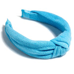 Terry Knotted Headband, Sky Blue-Accessories - Hair-Shiraleah-Peachy Keen Boutique, Women's Fashion Boutique, Located in Cape Girardeau and Dexter, MO