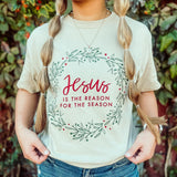 Jesus is the Reason T-shirt-Tops - Tees-Al + Gray Wholesale-Peachy Keen Boutique, Women's Fashion Boutique, Located in Cape Girardeau and Dexter, MO