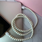 Pearl Beaded Charging Cable-Home - Tech-Peachy Keen Boutique-Peachy Keen Boutique, Women's Fashion Boutique, Located in Cape Girardeau and Dexter, MO