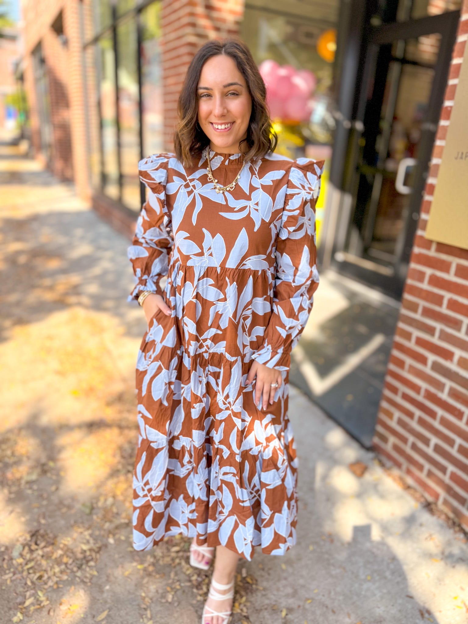 Christina Floral Midi Dress-Dresses-Jodifl-Peachy Keen Boutique, Women's Fashion Boutique, Located in Cape Girardeau and Dexter, MO