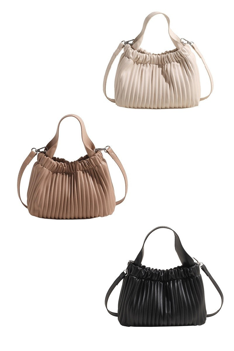 Annie Vegan Leather Crossbody Bucket Bag - Cream-Bags - Purses & Handbags-Zenana-Peachy Keen Boutique, Women's Fashion Boutique, Located in Cape Girardeau and Dexter, MO