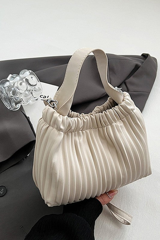 Annie Vegan Leather Crossbody Bucket Bag - Cream-Bags - Purses & Handbags-Zenana-Peachy Keen Boutique, Women's Fashion Boutique, Located in Cape Girardeau and Dexter, MO