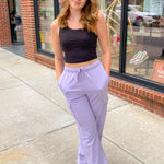 Lavender Haze Cargo Sweats-Bottoms - Pants-Rae Mode-Peachy Keen Boutique, Women's Fashion Boutique, Located in Cape Girardeau and Dexter, MO