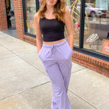 Lavender Haze Cargo Sweats-Bottoms - Pants-Rae Mode-Peachy Keen Boutique, Women's Fashion Boutique, Located in Cape Girardeau and Dexter, MO