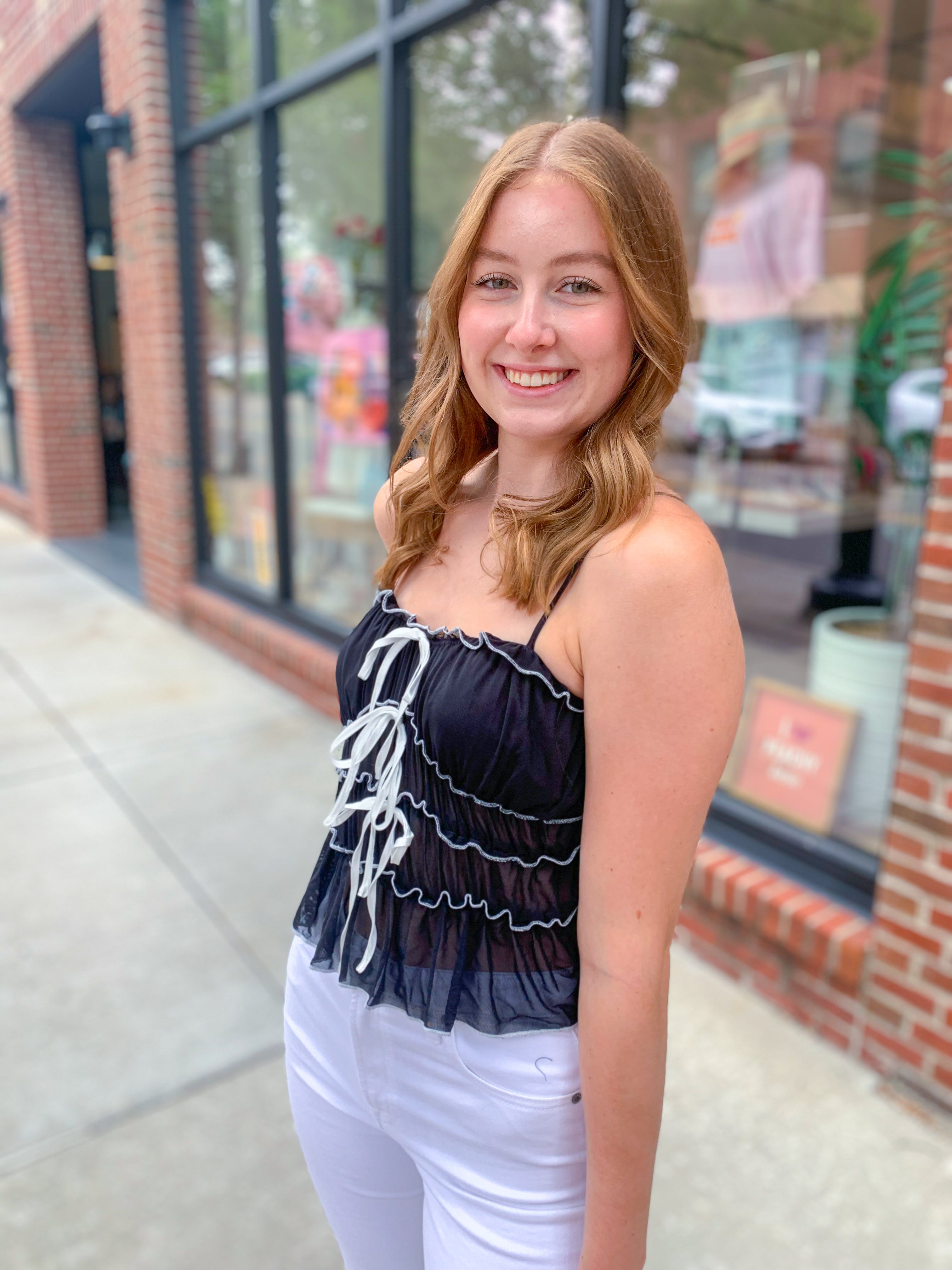 Tie the Knot Mesh Top-Tops - Tanks-So Me-Peachy Keen Boutique, Women's Fashion Boutique, Located in Cape Girardeau and Dexter, MO