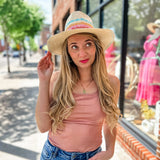 Alexis Colorful Beach Hat-Accessories - Hats-Shiraleah-Peachy Keen Boutique, Women's Fashion Boutique, Located in Cape Girardeau and Dexter, MO