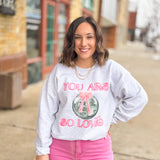 You Are So Loved Disco Sweatshirt-Tops - Sweatshirts-Peachy Keen Boutique-Peachy Keen Boutique, Women's Fashion Boutique, Located in Cape Girardeau and Dexter, MO