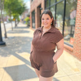 Coffee Run Tennis Romper-Jumpsuits & Rompers-Rae Mode-Peachy Keen Boutique, Women's Fashion Boutique, Located in Cape Girardeau and Dexter, MO