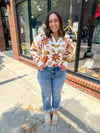 Baylee Floral Sweater Top-Tops - Sweaters-Main Strip-Peachy Keen Boutique, Women's Fashion Boutique, Located in Cape Girardeau and Dexter, MO