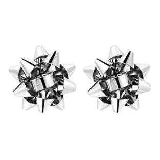 Put A Bow on it Silver Earrings-Jewelry - Earrings-Jocelyn-Peachy Keen Boutique, Women's Fashion Boutique, Located in Cape Girardeau and Dexter, MO