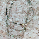 Reese Silver Tri Chain Necklaces-Jewelry - Necklaces-Kenze Panne-Peachy Keen Boutique, Women's Fashion Boutique, Located in Cape Girardeau and Dexter, MO