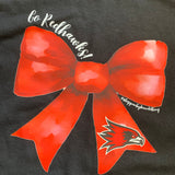 Go Redhawks Bow Long Sleeve Tee-Tops - Tees-Peachy Keen Boutique-Peachy Keen Boutique, Women's Fashion Boutique, Located in Cape Girardeau and Dexter, MO