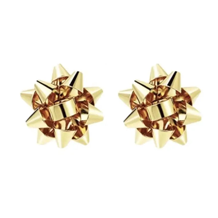 Put A Bow on it Gold Earrings-Jewelry - Earrings-Jocelyn-Peachy Keen Boutique, Women's Fashion Boutique, Located in Cape Girardeau and Dexter, MO