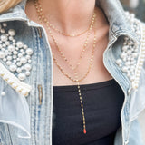 Sparkling Teardrops Layered Necklace-Jewelry - Necklaces-ChanSutt Pearls-Peachy Keen Boutique, Women's Fashion Boutique, Located in Cape Girardeau and Dexter, MO