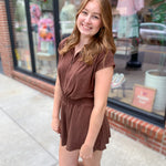 Coffee Run Tennis Romper-Jumpsuits & Rompers-Rae Mode-Peachy Keen Boutique, Women's Fashion Boutique, Located in Cape Girardeau and Dexter, MO