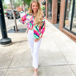 Sincerely Ours | Ayla Pattern Top-Tops - Blouses-Sincerely Ours-Peachy Keen Boutique, Women's Fashion Boutique, Located in Cape Girardeau and Dexter, MO