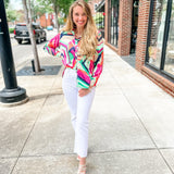 Sincerely Ours | Ayla Pattern Top-Tops - Blouses-Sincerely Ours-Peachy Keen Boutique, Women's Fashion Boutique, Located in Cape Girardeau and Dexter, MO