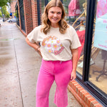 Hot Pink Distressed Hem Jeans-Bottoms - Denim-Zenana-Peachy Keen Boutique, Women's Fashion Boutique, Located in Cape Girardeau and Dexter, MO