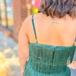 Daisy Fringe Emerald Green Dress-Dresses-Gilli-Peachy Keen Boutique, Women's Fashion Boutique, Located in Cape Girardeau and Dexter, MO