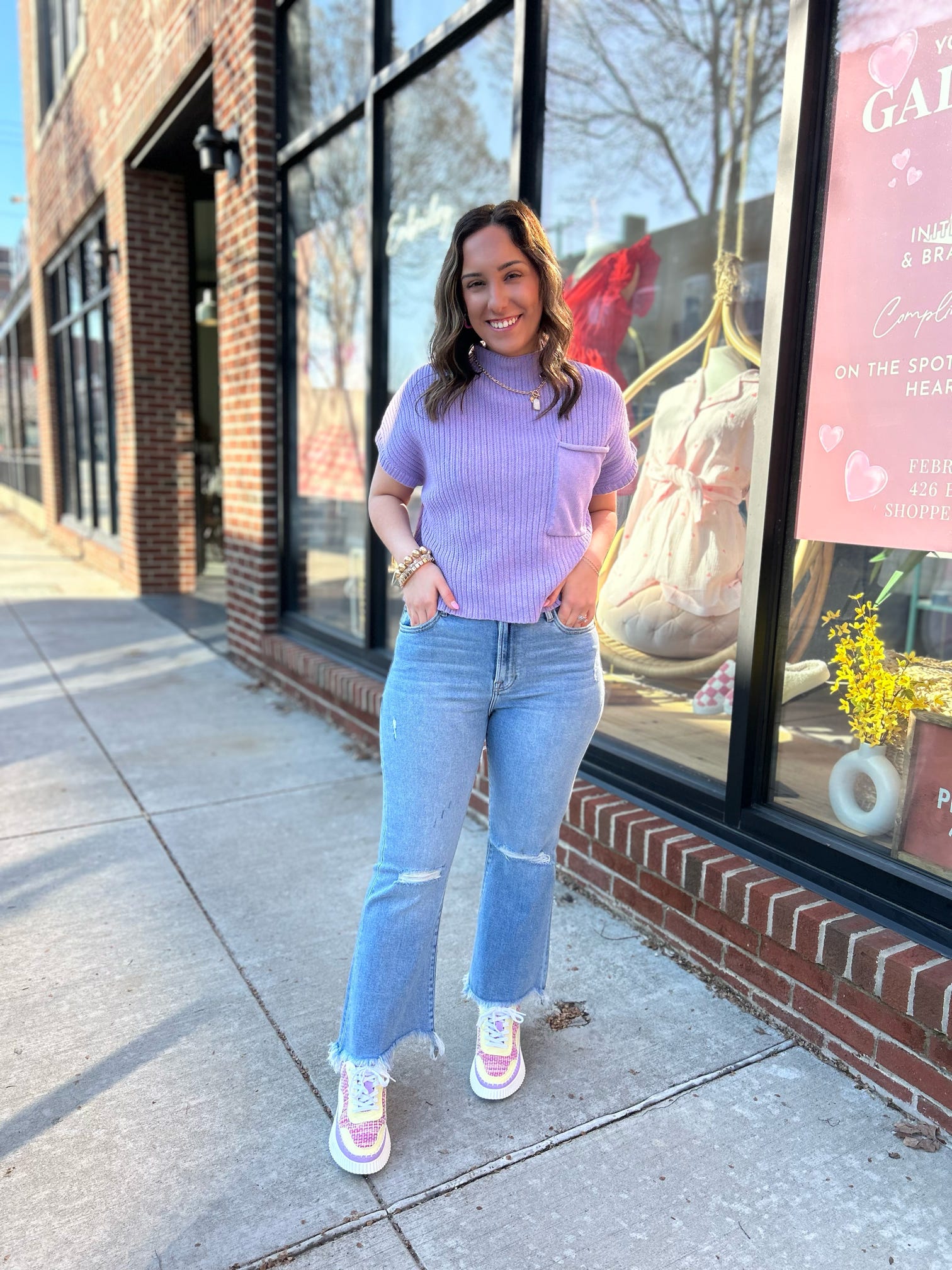 HIDDEN | Happi Medium Light Wash High Waist Frayed Crop Flare Jean-Bottoms - Denim-Hidden-Peachy Keen Boutique, Women's Fashion Boutique, Located in Cape Girardeau and Dexter, MO