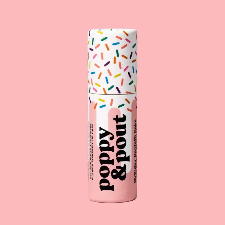 Poppy & Pout Birthday Confetti Cake Lip Balm-Poppy & Pout-Peachy Keen Boutique, Women's Fashion Boutique, Located in Cape Girardeau and Dexter, MO