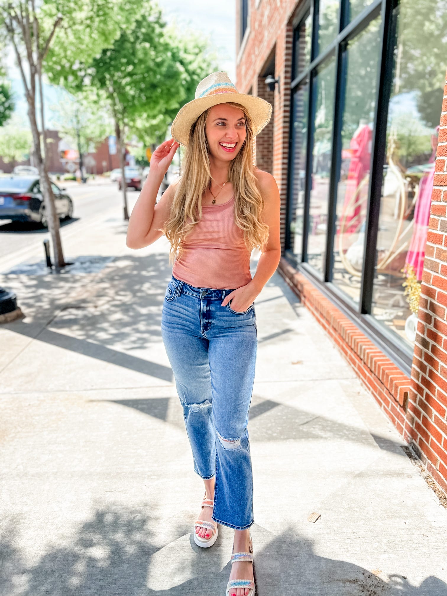 Alexis Colorful Beach Hat-Accessories - Hats-Shiraleah-Peachy Keen Boutique, Women's Fashion Boutique, Located in Cape Girardeau and Dexter, MO