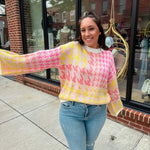 Citrus Crush Bell Sleeve Sweater-Tops - Sweaters-J.nna-Peachy Keen Boutique, Women's Fashion Boutique, Located in Cape Girardeau and Dexter, MO