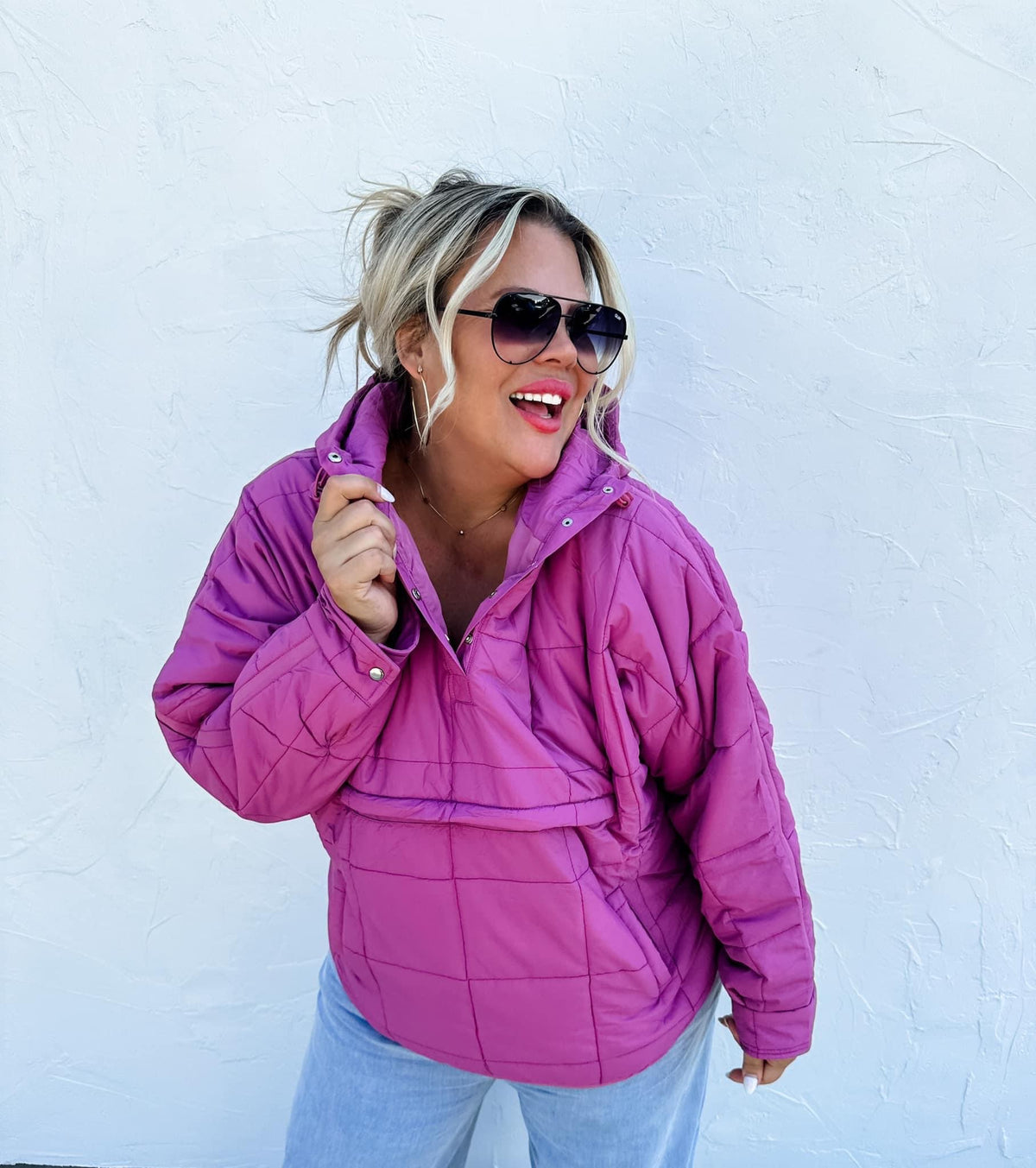 Mulberry Puffer Hooded Jacket-150 Hoodies/Pullovers-Blakely-Peachy Keen Boutique, Women's Fashion Boutique, Located in Cape Girardeau and Dexter, MO
