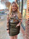 Gold Sparkle Skirt-200 Shorts/Skirts-Molly Bracken-Peachy Keen Boutique, Women's Fashion Boutique, Located in Cape Girardeau and Dexter, MO
