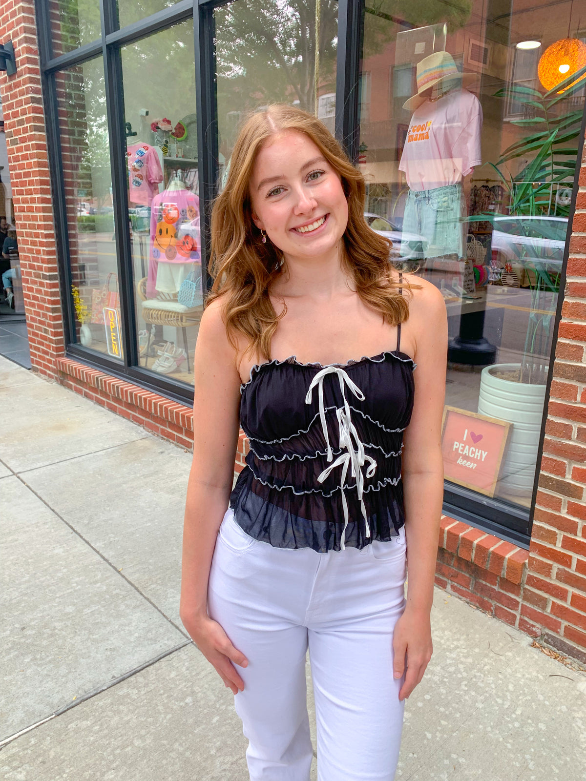 Tie the Knot Mesh Top-Tops - Tanks-So Me-Peachy Keen Boutique, Women's Fashion Boutique, Located in Cape Girardeau and Dexter, MO