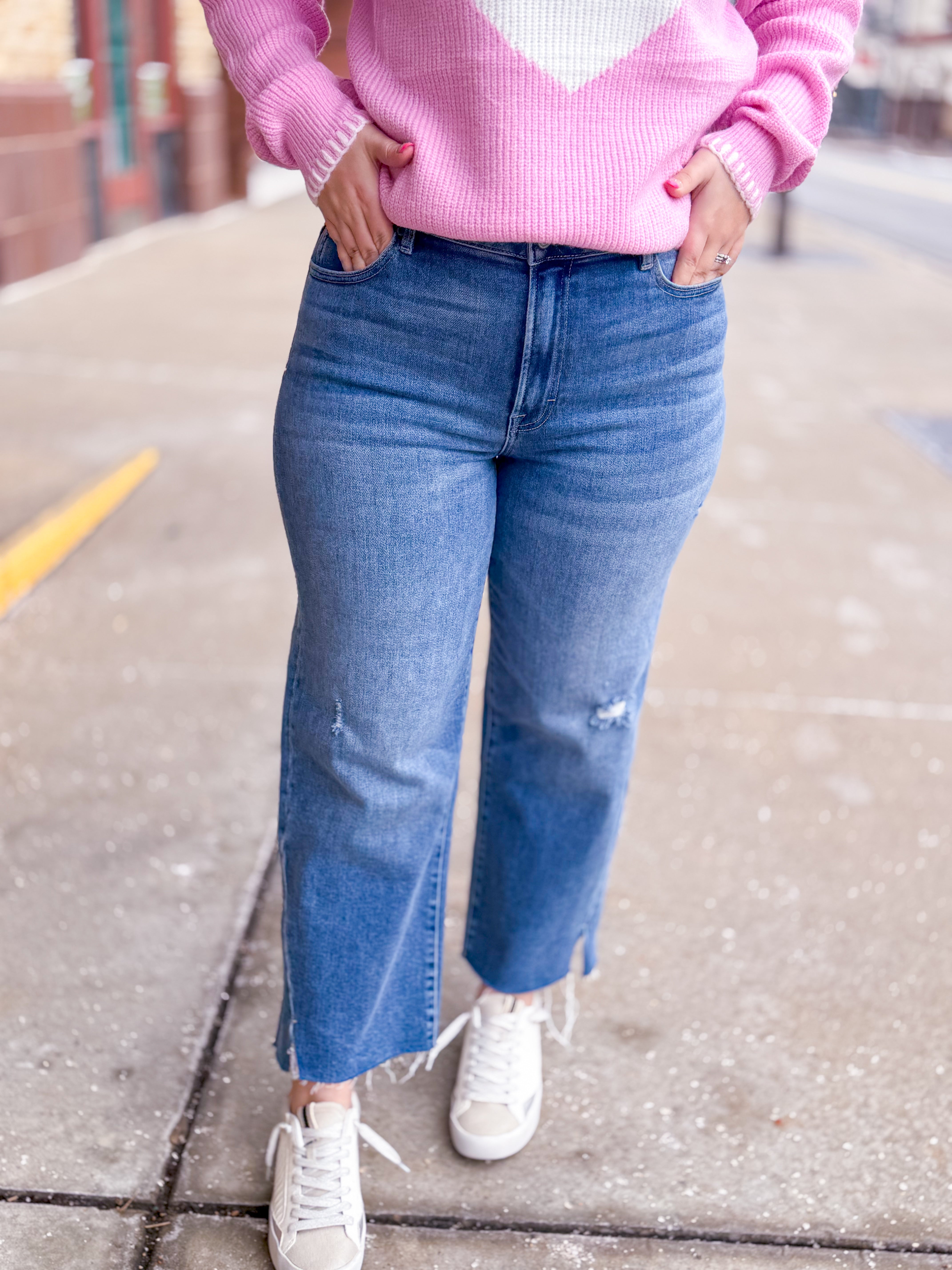 Hidden | Tracey High Rise Straight Fit Jeans-Bottoms - Denim-Hidden-Peachy Keen Boutique, Women's Fashion Boutique, Located in Cape Girardeau and Dexter, MO