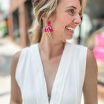 Pink Beaded Ice Cream Earrings-Jewelry - Earrings-camel threads-Peachy Keen Boutique, Women's Fashion Boutique, Located in Cape Girardeau and Dexter, MO