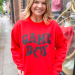 Tongues Out for Game Day Graphic Crewneck-Tops - Sweatshirts-Peachy Keen Boutique-Peachy Keen Boutique, Women's Fashion Boutique, Located in Cape Girardeau and Dexter, MO