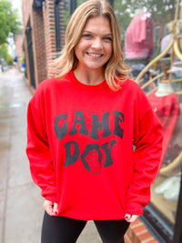 Tongues Out for Game Day Graphic Crewneck-CUSTOM CREWNECK-Peachy Keen Boutique-Peachy Keen Boutique, Women's Fashion Boutique, Located in Cape Girardeau and Dexter, MO