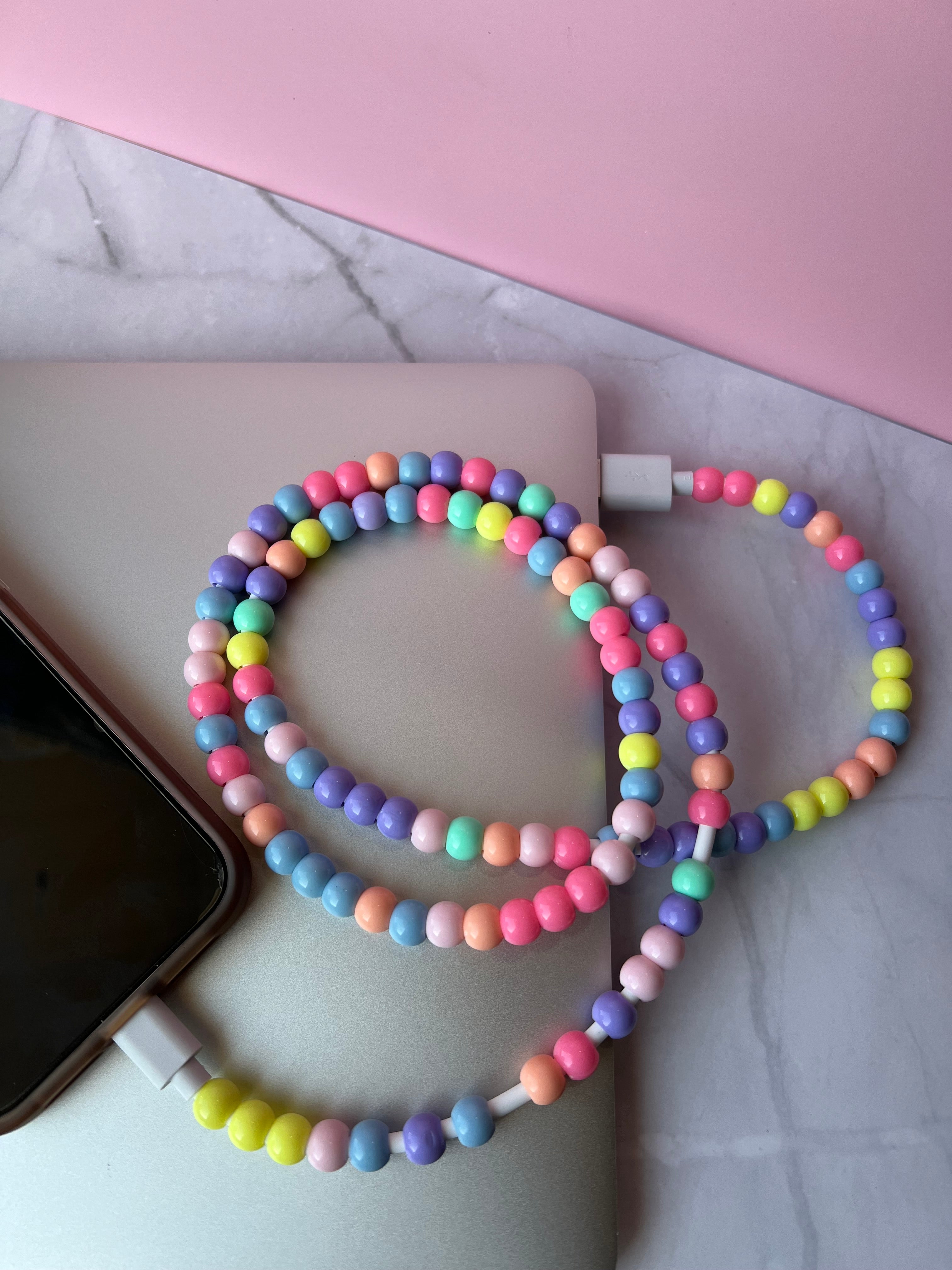 Colorful Beaded Charging Cable-330 Other-Peachy Keen Boutique-Peachy Keen Boutique, Women's Fashion Boutique, Located in Cape Girardeau and Dexter, MO