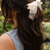 Cream Sheer Banana Claw Clip Hair Bow-260 Hair Accessories-ANDI-Peachy Keen Boutique, Women's Fashion Boutique, Located in Cape Girardeau and Dexter, MO